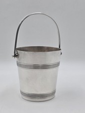 Vintage Christofle France Silverplate Art Deco Ice Bucket Wine Cooler Insert