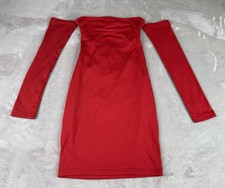 Fashion Nova | Off Shoulder Criss Cross Tie Back Longsleeve Mini Dress | Small