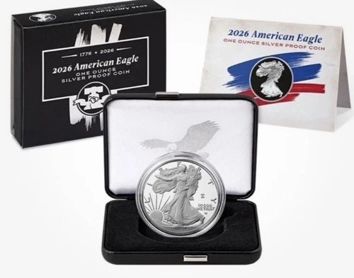 1776 - 2026 W PROOF 1 Ounce Oz American Silver Eagle US MINT w/ OGP PRESALE !