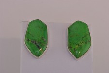 Jay King DTR Sterling Silver Green Turquoise 925 Post Stud Earrings