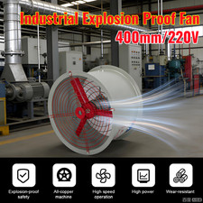 Explosion Proof Fan Blower Axial Fan Industrial Exhaust Fan Spray Booth Paint UK