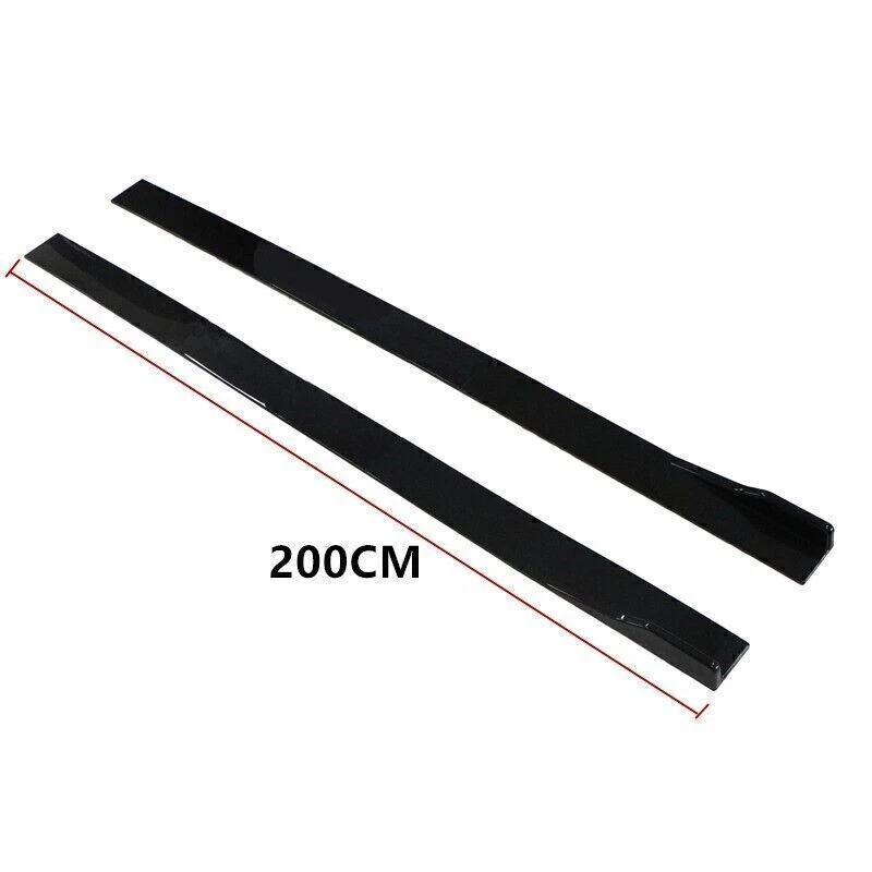 78.7" Side Skirt Rocker Panel Splitter Gloss Black For Subaru Forester 2009-2025 Foto 3 de 4