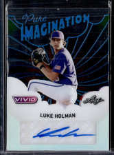 2025 Leaf Vivid Luke Holman Pure Imagination Auto Acetate Blue /6 Reds
