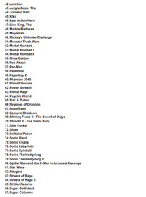 Sega Megadrive Classics 106 In 1 Gameboy Advance Gba Nintendo Game Sonic USA