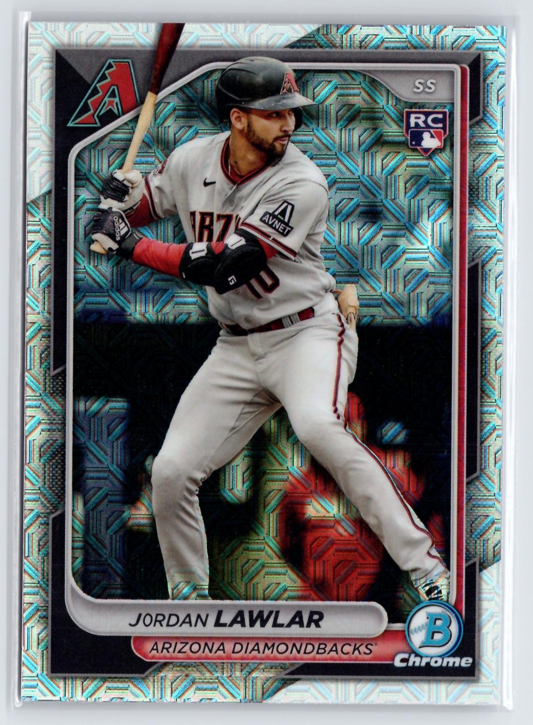 Jordan Lawlar Rookie 2024 Bowman Chrome Rookie #55 Arizona Diamondbacks