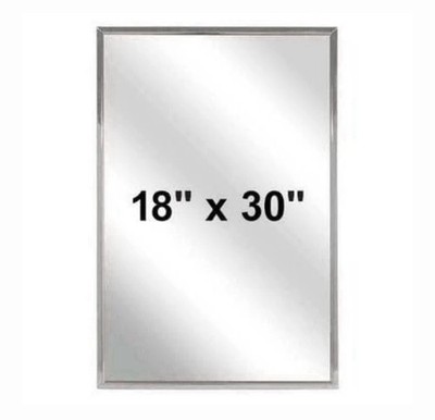 BRADLEY Glass Wall Mirror Rectangular 30 in x 18 in x 3/4 in 781-018300
