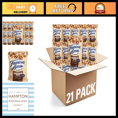 Chocolate Chip Cookies 2oz Bags - 21 Pack, Individually Wrapped Snacks
