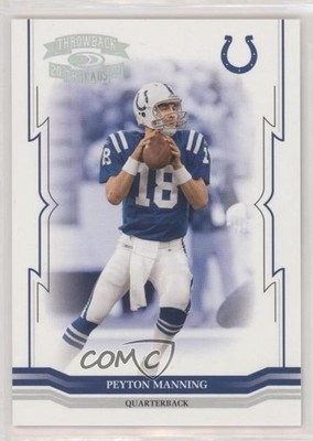 2005 Donruss Throwback Threads Silver Holofoil 34/150 Peyton Manning #65 HOF 2t7