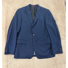 John Varvatos USA Blazer Suit Jacket Men's 38R Navy Blue Polyester Rayon