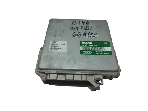 AUDI A4 8D2, B5 Motorsteuergerät ECU 0281001185 8A0907401B 1.90 Diesel 25931676