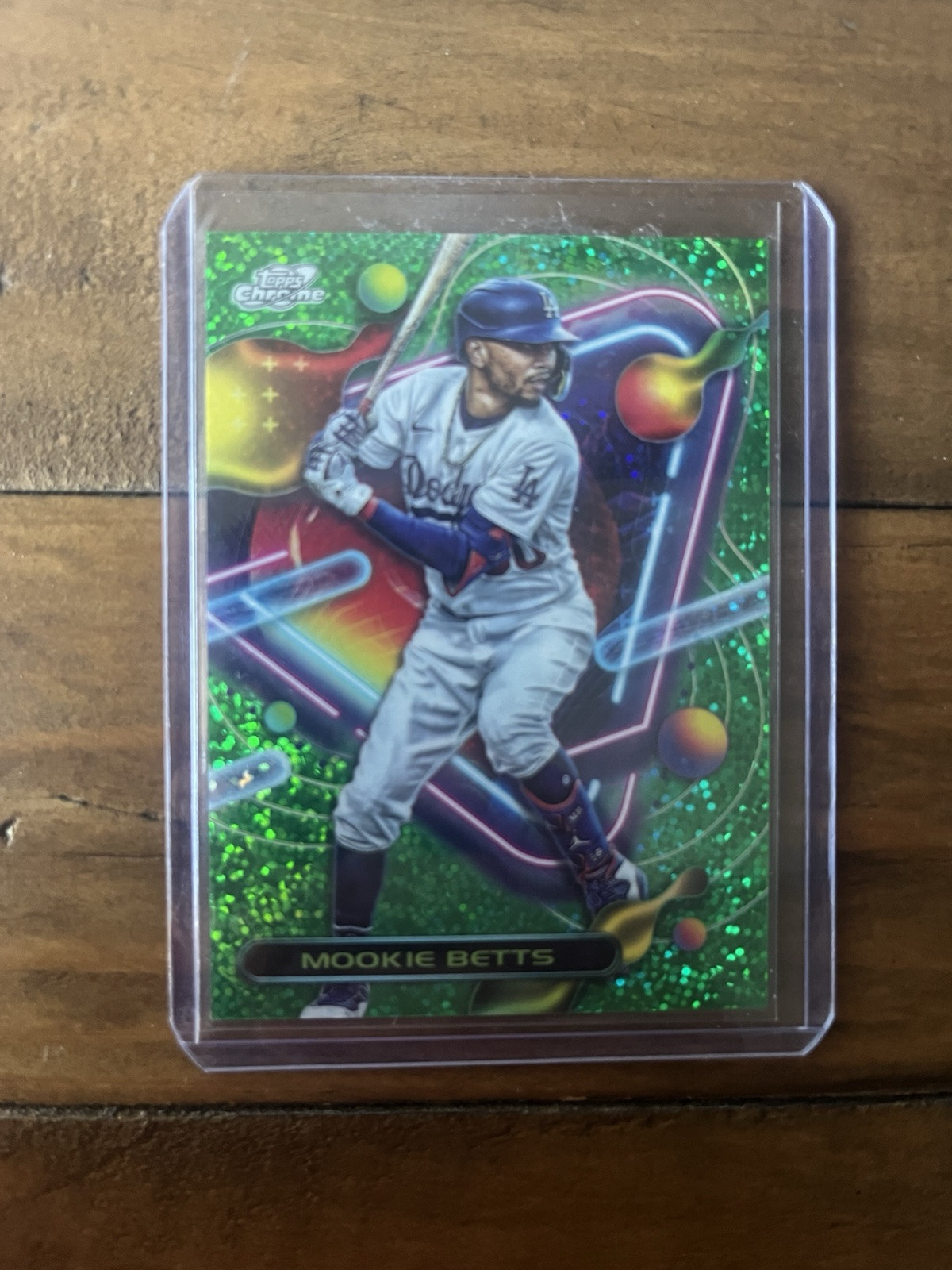 2023 Topps Cosmic Chrome - Mookie Betts Green Space Dust Refractor /75