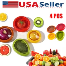 4 Pcs Vegetable And Fruit Food Fresh Keeping Box Avocado Keeper Onion Storager
