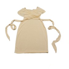 Womens Cream Coloured Off Shoulder Dress Size 10-Brand New