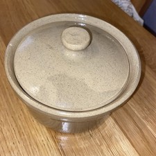 Moira Pottery Farmhouse Stoneware Small Ovenproof Pot with Lid