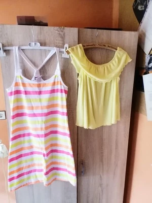 Mädchen Sommerkleid +T-shirt Gr. 158/164 von Yigga und Stop+Go - Bild 1 von 4