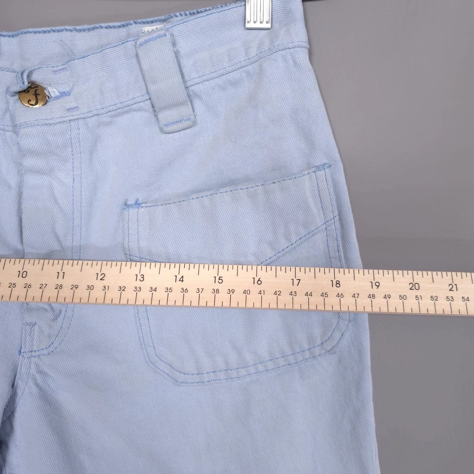 Jeans FARAH VINTAGE AÑOS 70 Flare Bell Bootcut HECHOS EN EE. UU. 30x29 Azul Sin Etiqueta de Talla Foto 3 de 4