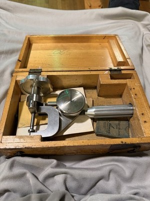 Vintage Ames Portable Hardness Tester Kit w/ Test Block & Case Machinist Tool