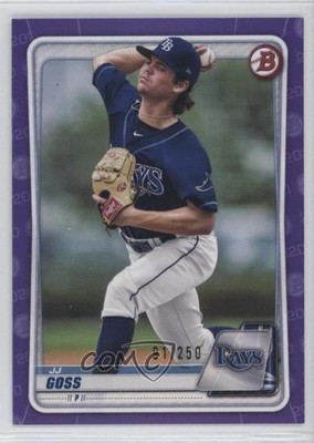 2020 Bowman Draft Purple Border 91/250 JJ Goss #BD-40 16s2