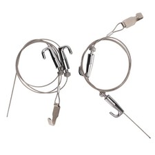 2pcs Picture Rail Hanging System Professional Adjustable Picture Hanging Wir FIS