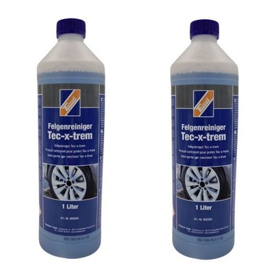 2 Stück TECHNOLIT Tec-x-trem 2000ml Felgenreiniger Alu Stahl Chrom Flugrost