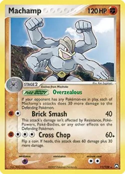 Machamp - 11/108 - Pokemon Power Keepers Holo Card NM