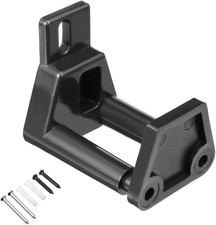 Barn Sliding Door Floor Guide POM Plastic Adjustable Wall Mount Black