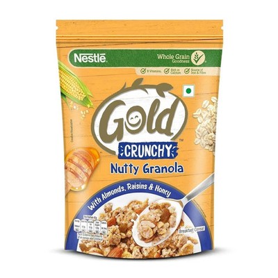 Nestlé GOLD Crunchy Nutty Granola Breakfast Cereal 475g Free Shipping World Wide