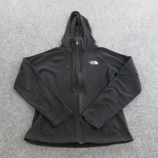 The North Face Fleece Jacket Womens XS Black Hooded Full Zip Outdoor Warm