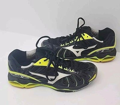 Mizuno Wave Tornado X Shoes Women's 9W Black/Neon Green Volt Volleyball Active