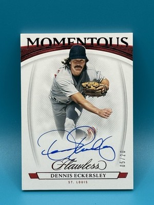 2023 Panini Flawless - Momentous Autographs Dennis Eckersley #MA-DE Ruby /20 
