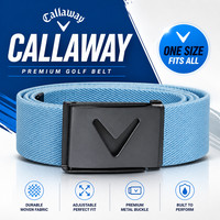Callaway Golf V-Logo Stretch Belt | Size: One Size - Cut To Fit