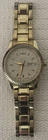 VTG Timex Indiglo Quartz Watch Men Gold Tone Fluted Bezel Day Date New Battery