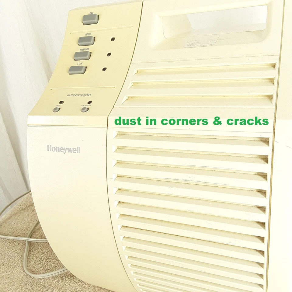 PROBADO Filtro Purificador de Aire Honeywell 17000, Off-White, Verdadero HEPA Filtro 3 Velocidades Foto 3 de 4