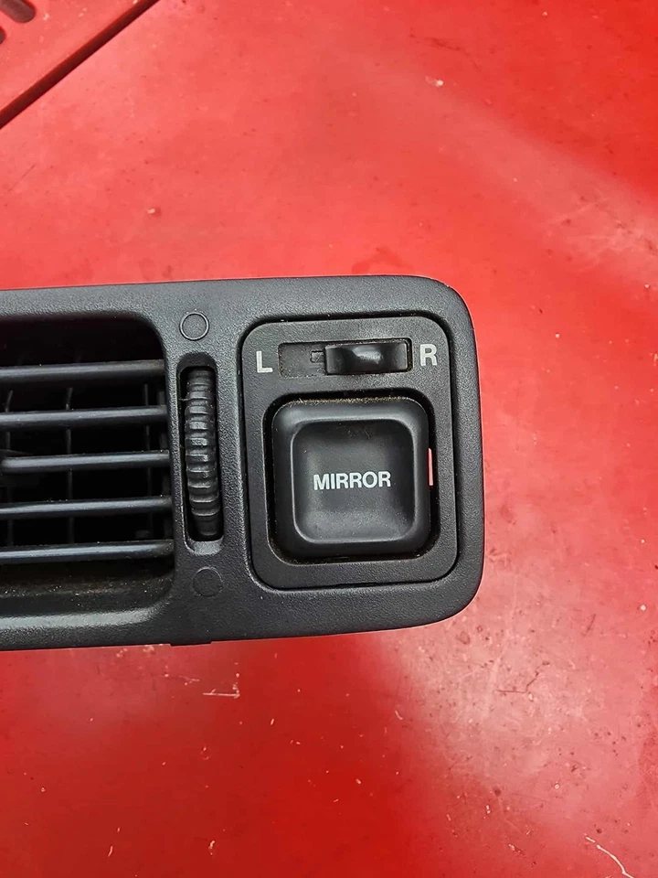 Interruptor de espejo retrovisor eléctrico Honda CR-V 1997-2001 OEM y ventilación lado del conductor gris oscuro Foto 4 de 4