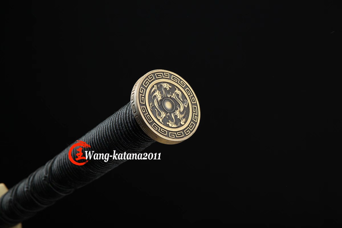 42" Functional Chinese Han Jian Sword Kungfu Practice Damascus Folded Steel