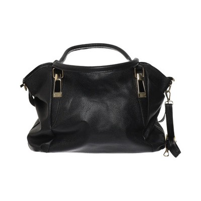 Handtasche, Damen, Schwarz, Einfarbig, 32, 12, 22 cm #AOt