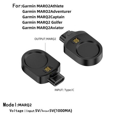 USB Type C Input to MARQ2 Output Adapter Converter Magnetic Base for GarminWatch