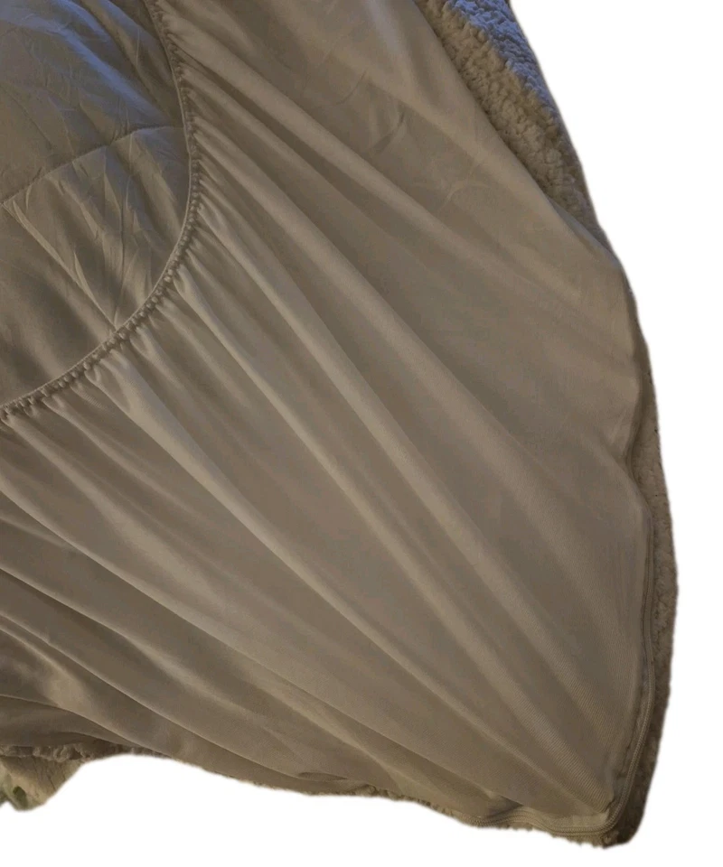 Concierge Collection  Mattress Pad Plush Sherpa FULL/QUEEN Super Soft Thick EUC - Image 4 of 4