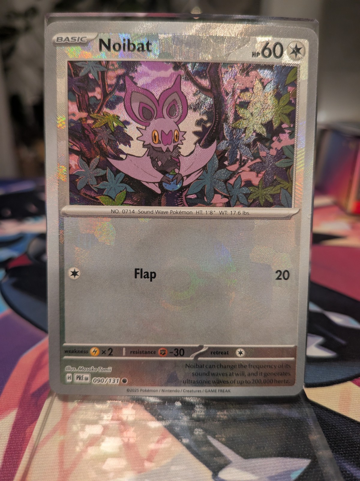 Noibat Poke Ball Holo Prismatic Evolutions 090/131 Pokemon Near Mint Condition