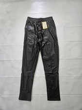 Damen Lackhose Neu Damen Hose Lederoptik Damen Leggings Lederleggings Glanzhose