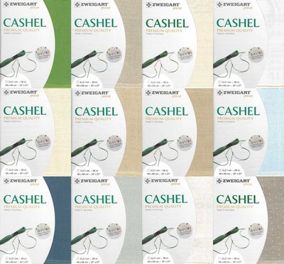 Fabric CASHEL Vintage Zweigart precut 28 ct. 3281 100% linen, 48x68 cm
