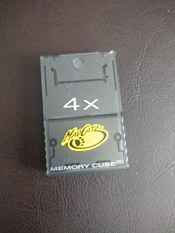Mad Catz Black Nintendo GameCube Memory Cube 4X Memory Card