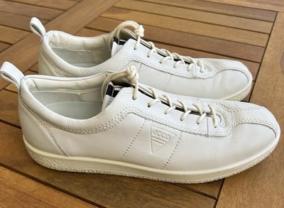 ECCO SOFT DAMEN SNEAKER WEISs LEDER WIE NEU GR. 40