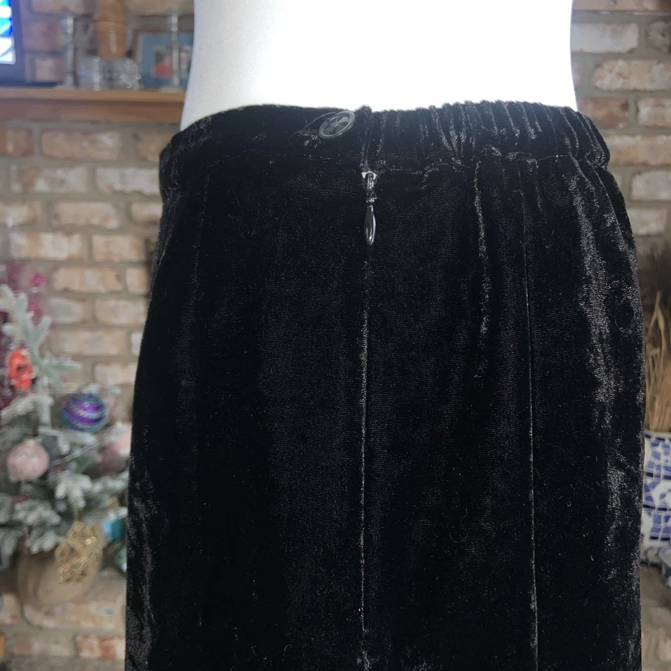 Falda Acampanada Trompeta Terciopelo Talla 8 Negra Cachicha Fiesta Vacaciones Hada Y2K Foto 4 de 4