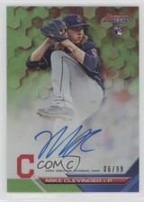 2016 Bowman's Best of Green Refractor 6/99 Mike Clevinger #B16-MCL Auto 0f8