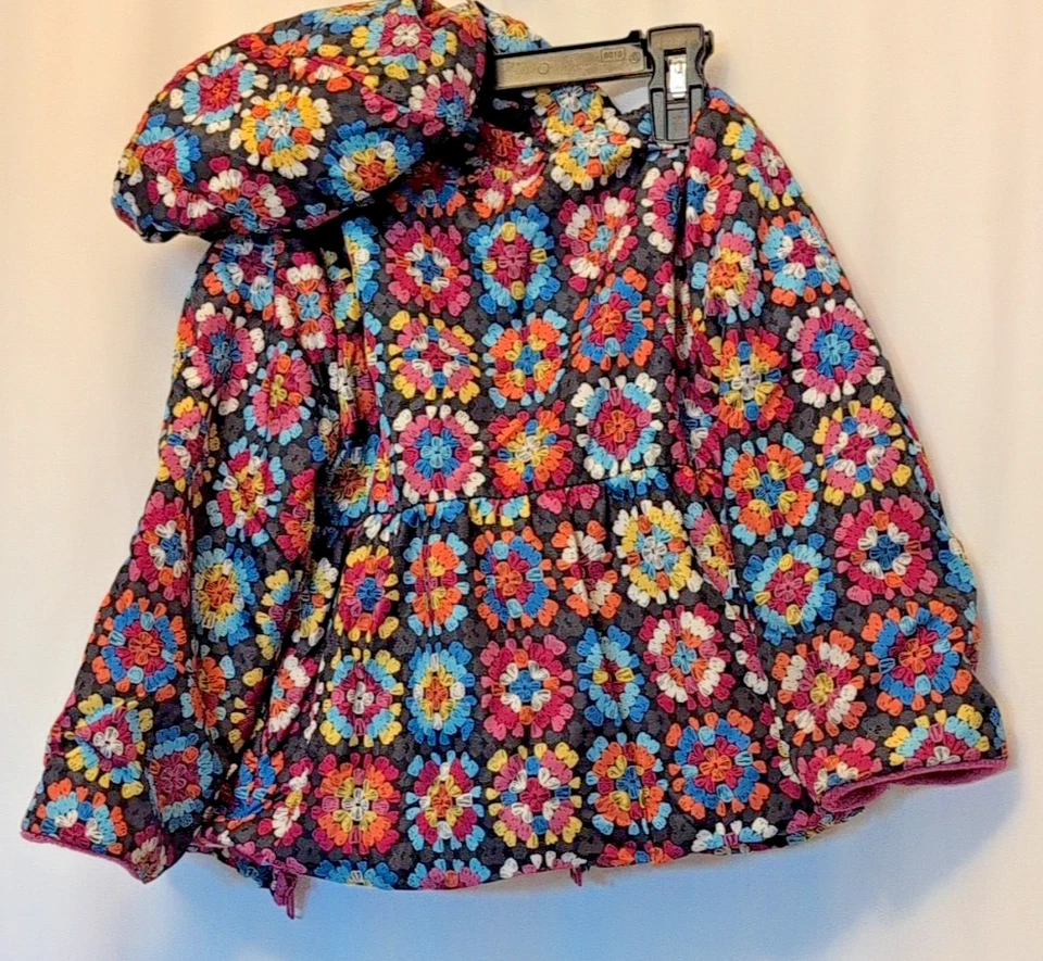 Penelope Mack Niñas 4T Abuela Abrigo Cuadrado Lazos ¡El MÁS LINDO!! Foto 3 de 4