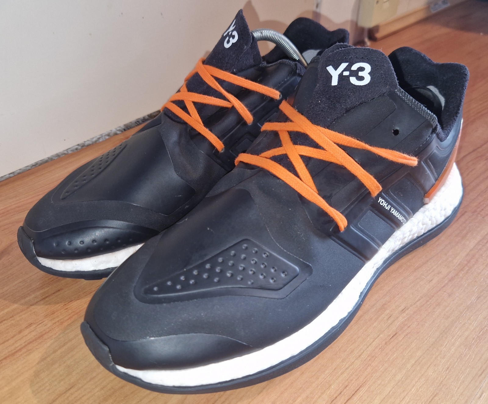 RARE Mens 2016 Adidas Yohji Yamamoto Y3 Pureboost ZG Black Trainers BB5397 UK 10 image 5