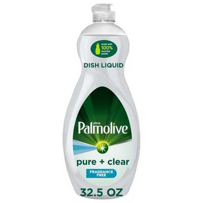 Palmolive Ultra Dishwashing Liquid Dish Soap, 32.5 Fl Oz (Pack of 1), Clear