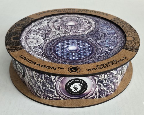 Mandala Overarching Opposites Figured Wooden Puzzle King Size 13” 350 pieces - Picture 9 of 17