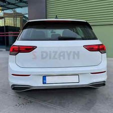 Chrom Auspuffrahmen Blende für VW GOLF 8 ab 2020 Edelstahl 4-tlg AUS V2A